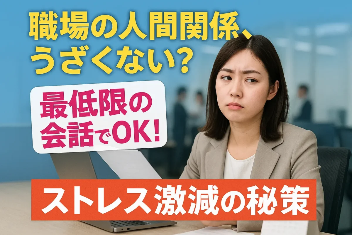 職場 必要最低限しか話さない