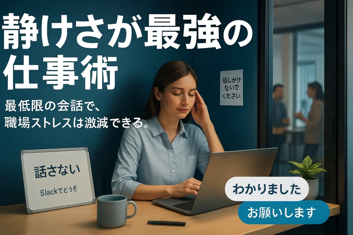 職場のコミュニケーション最低限でストレスを減ら方法