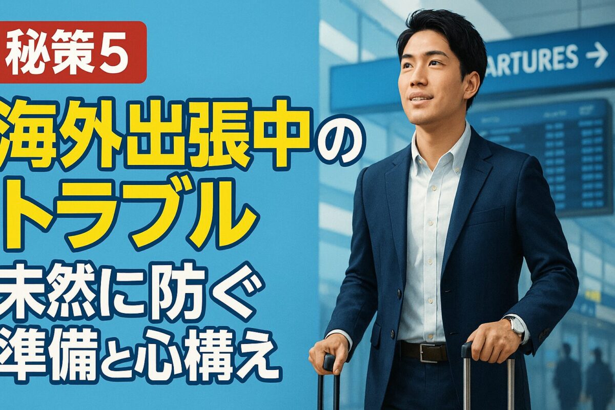 海外出張中のトラブルを未然に防ぐ準備と心構え