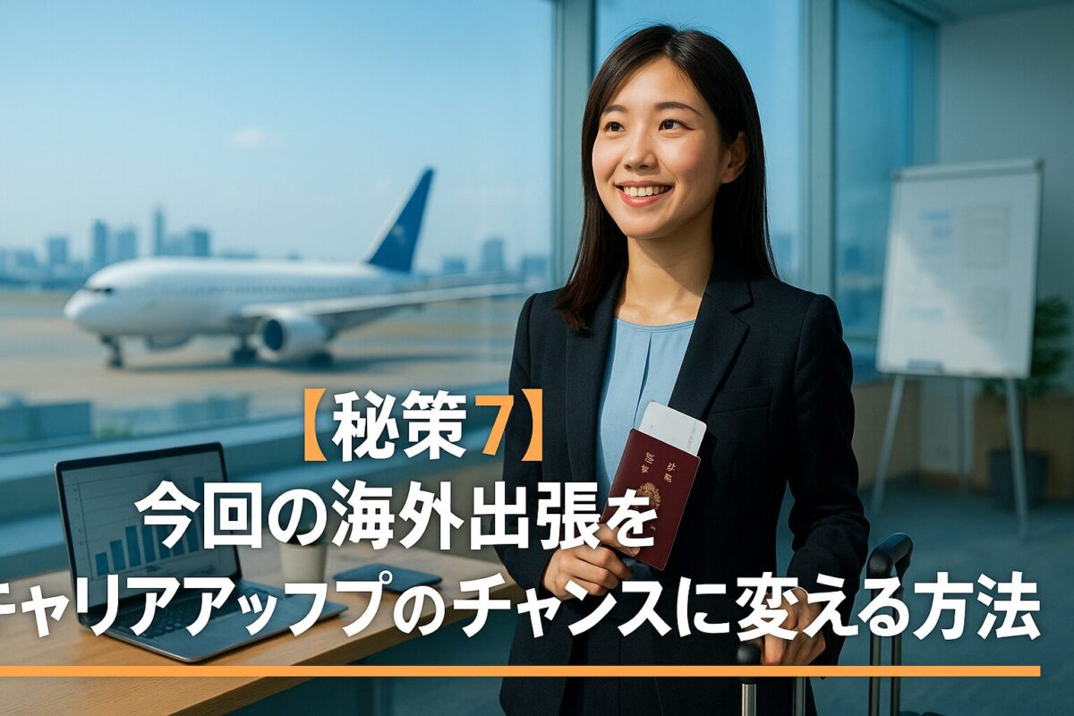 今回の海外出張をキャリアアップのチャンスに変える方法